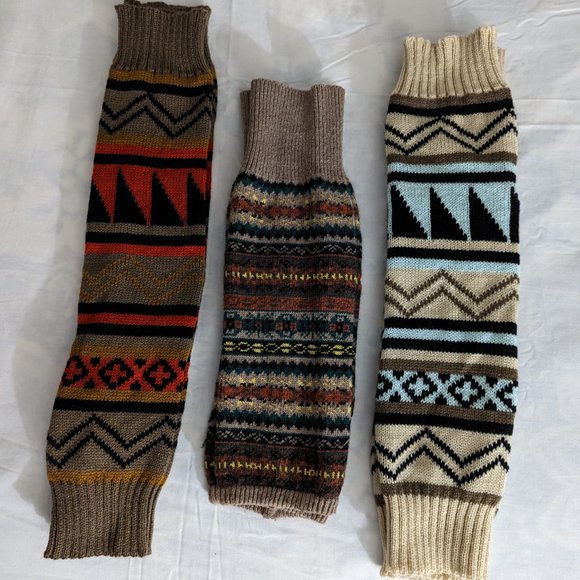 Accessories - Set of 3 legs warmers, multiple colors